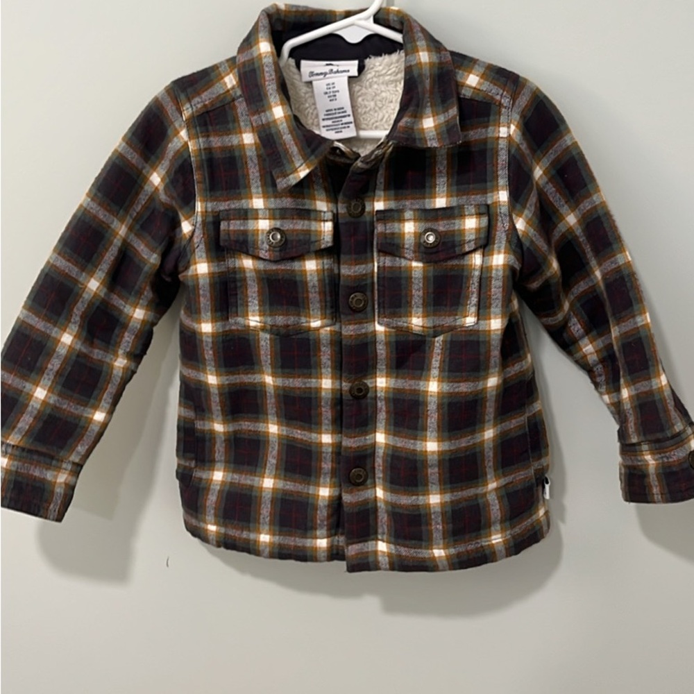 3T Plaid, Sherpa lines, Button-Up Jacket